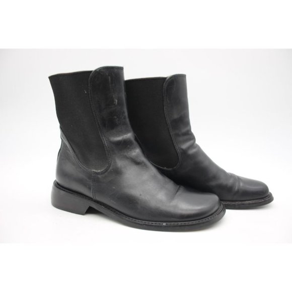 Donald J. Pliner Shoes - Donald J. Pliner AutumnLeather Moto Mid-calf Boots Black Women's Size 7